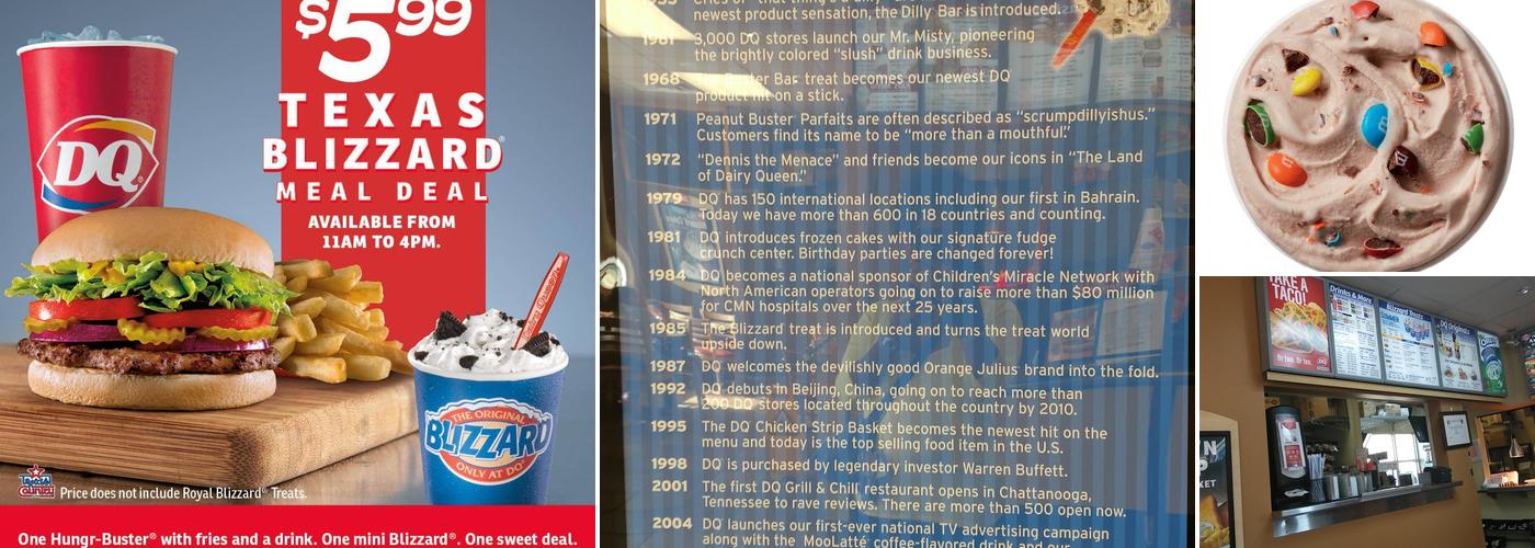 Dairy Queen Menu
