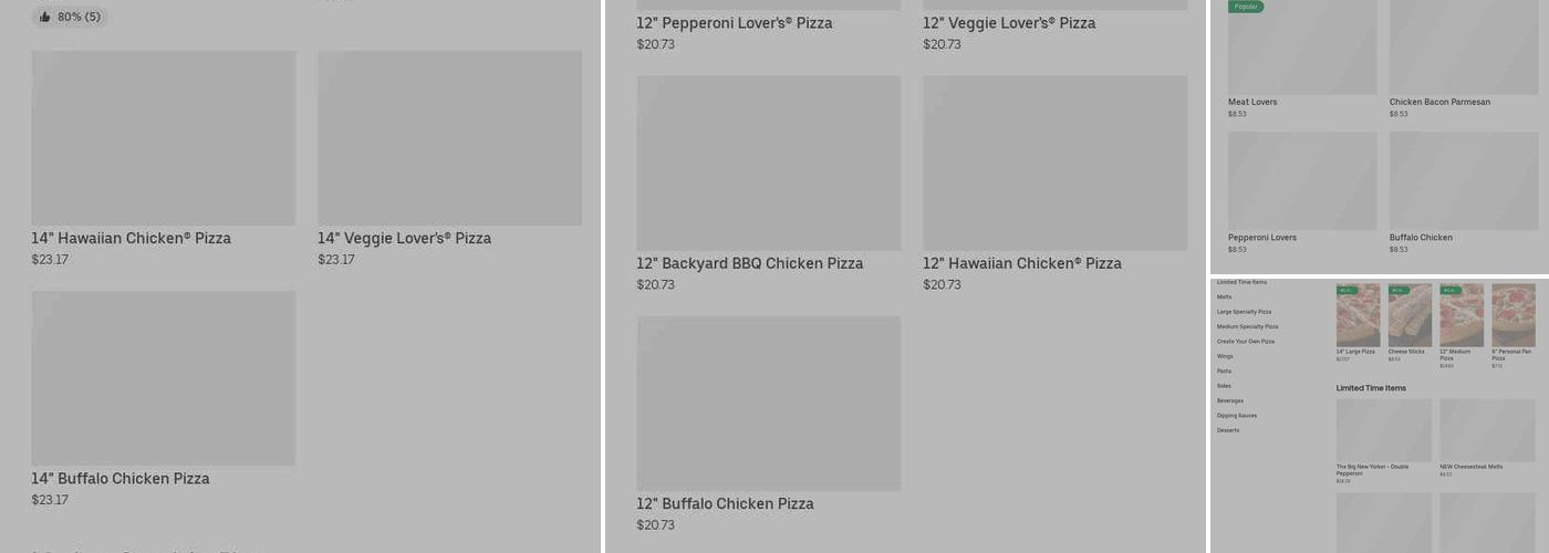 Pizza Hut Menu