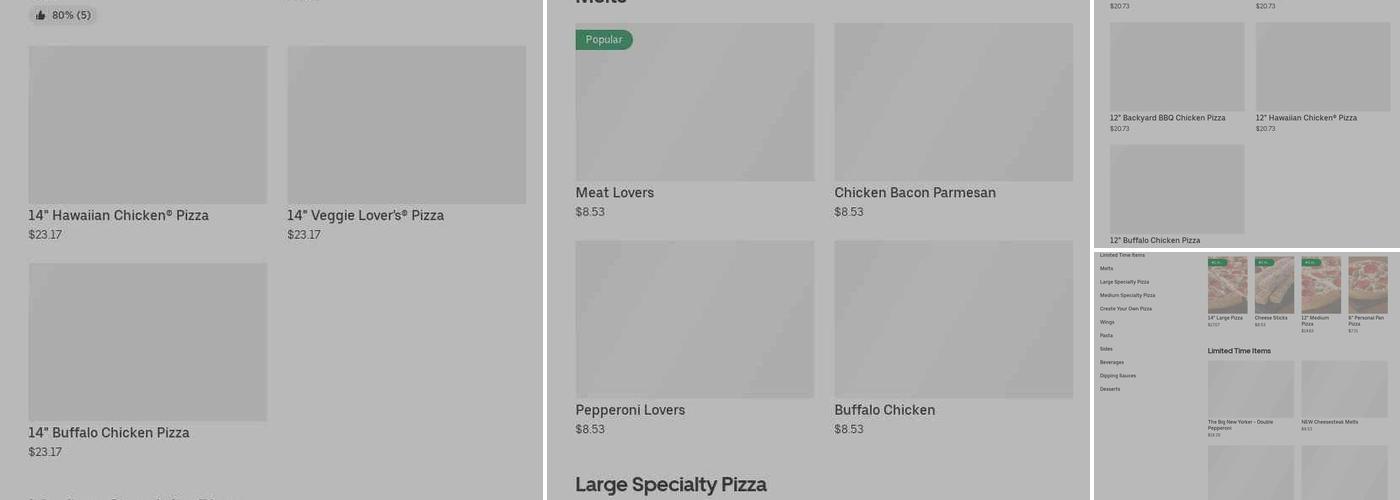Pizza Hut Menu
