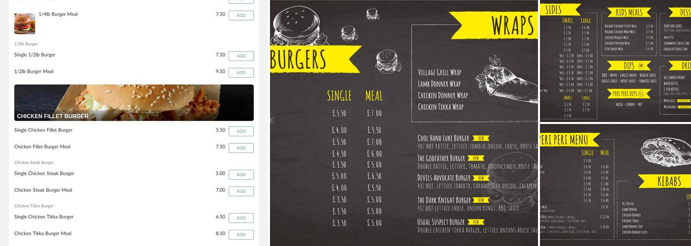 Village Grill Menu