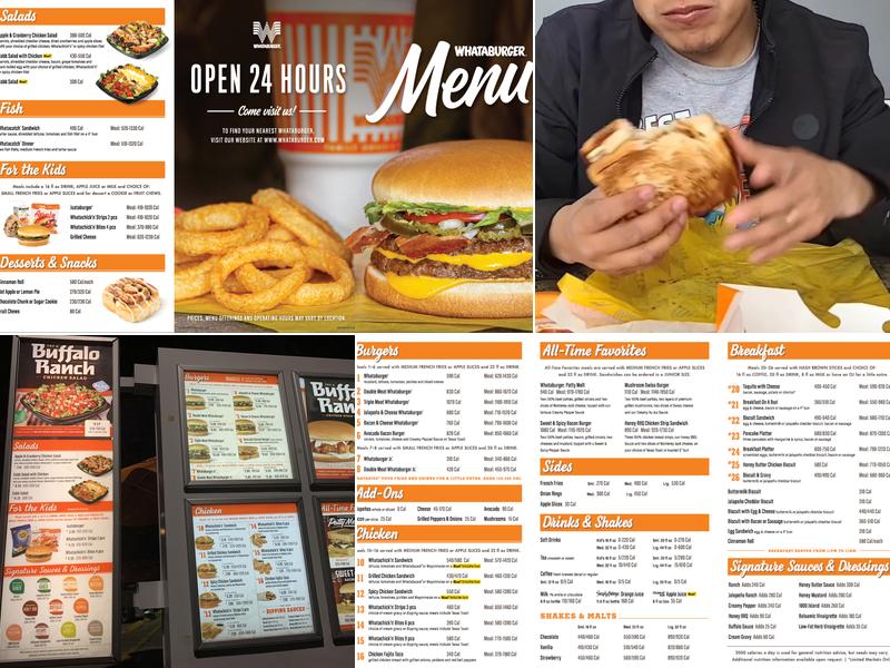Whataburger Menu