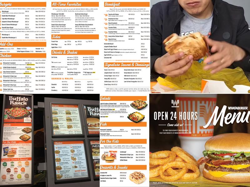 Whataburger Menu