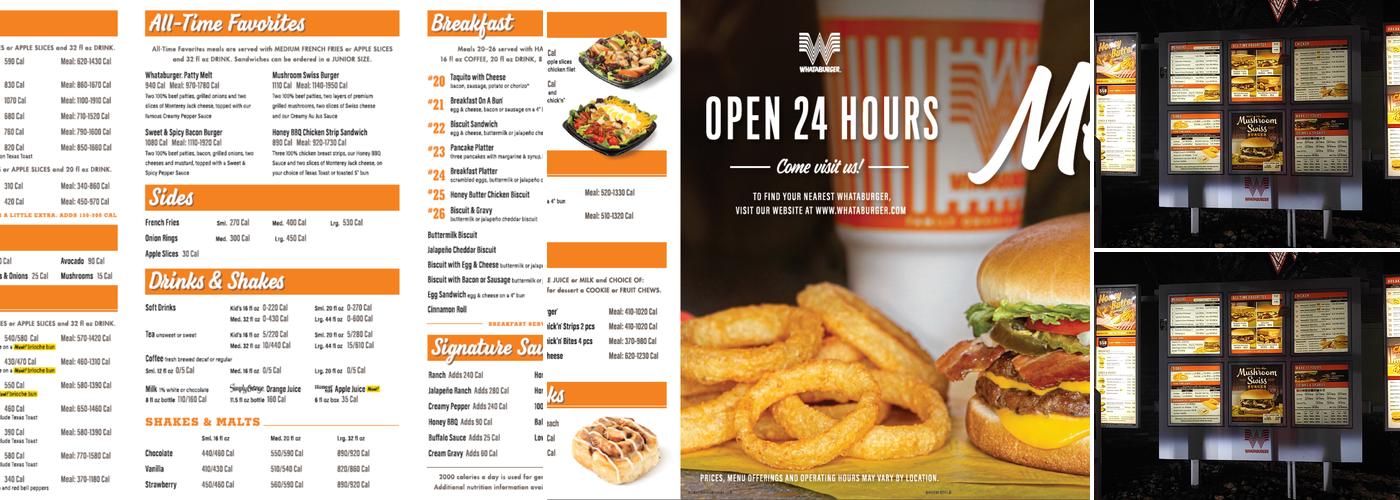 Whataburger Menu