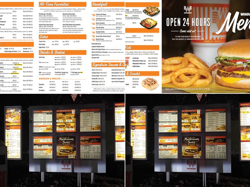 Whataburger Menu