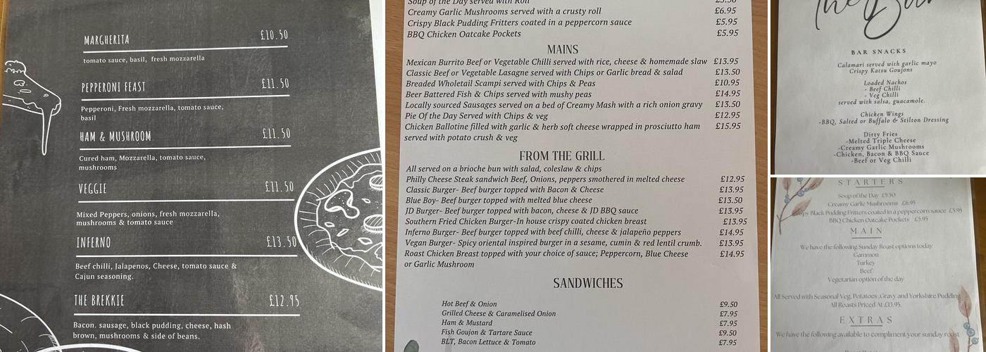 Rising Sun Country Pub & Dining Sch Menu