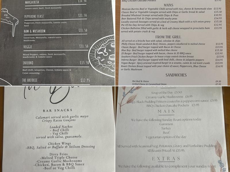 Rising Sun Country Pub & Dining Sch Menu