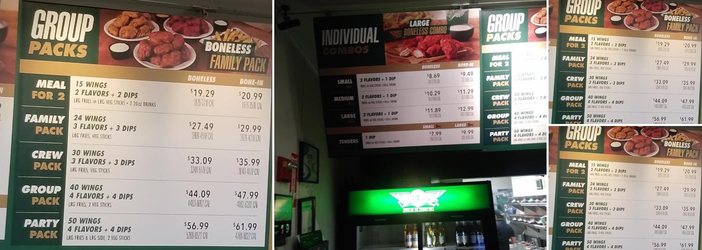 Wingstop Menu