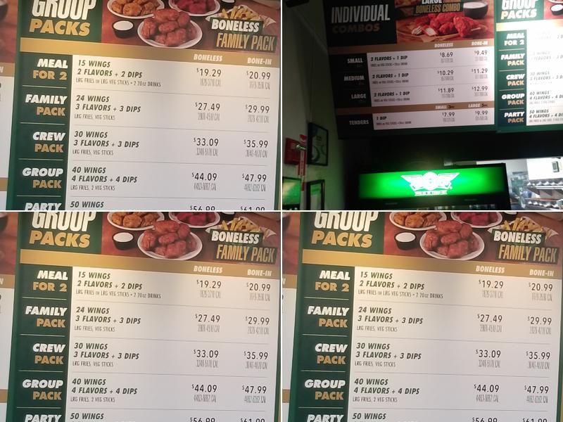 Wingstop Menu