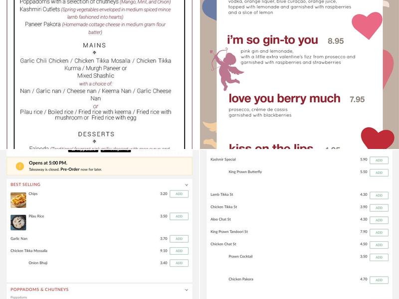 Kashmir Garden - 257 High Street , Tunstall - ST6 5EG Menu