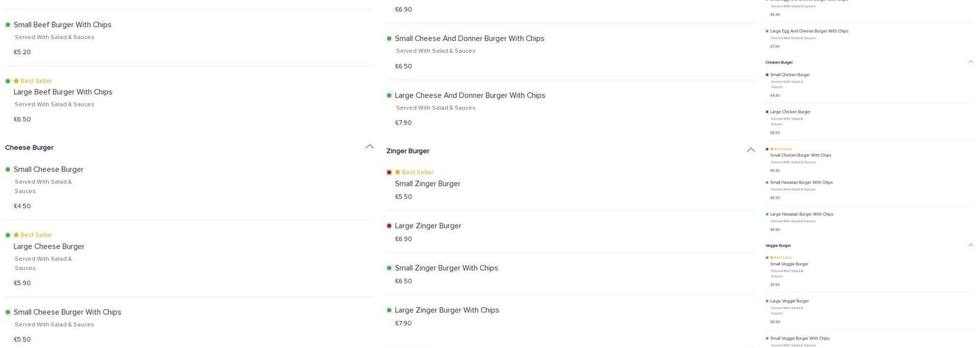 The Village Spice Menu