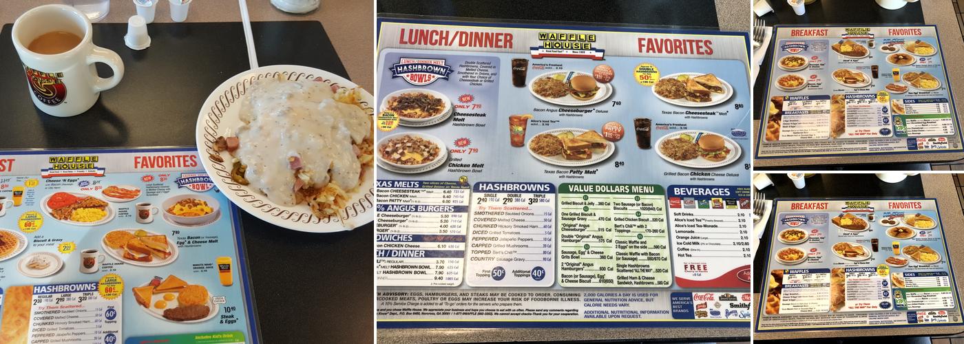 Waffle House Menu