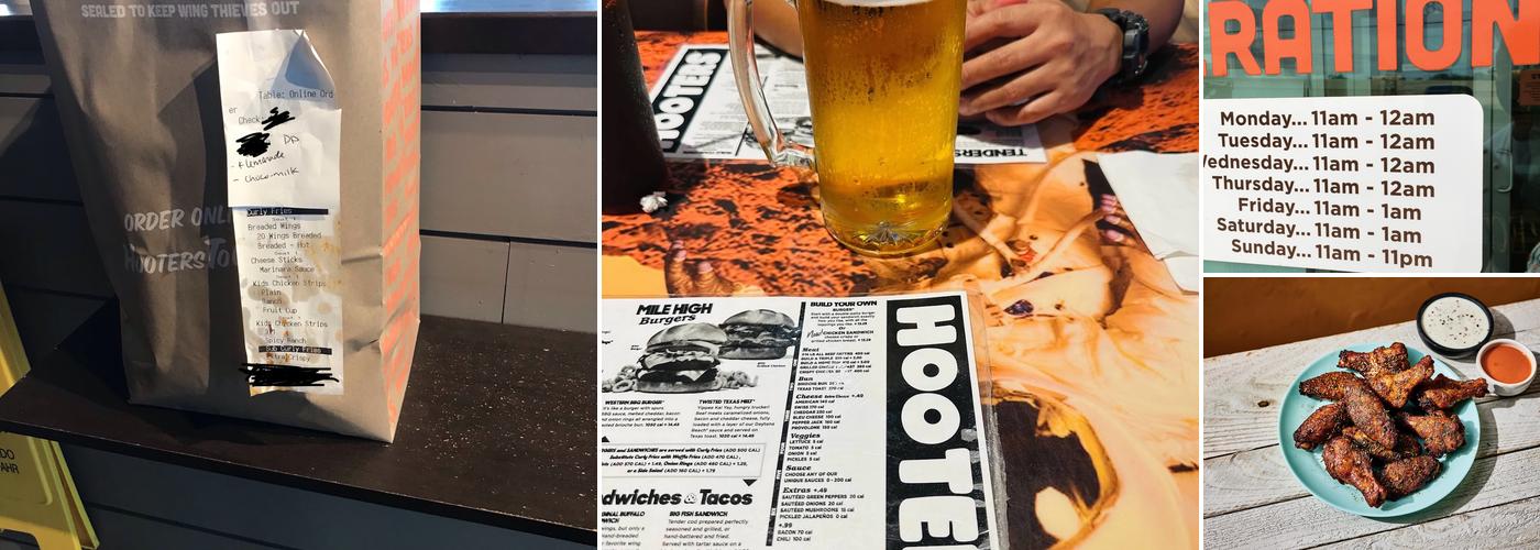 Hooters Menu