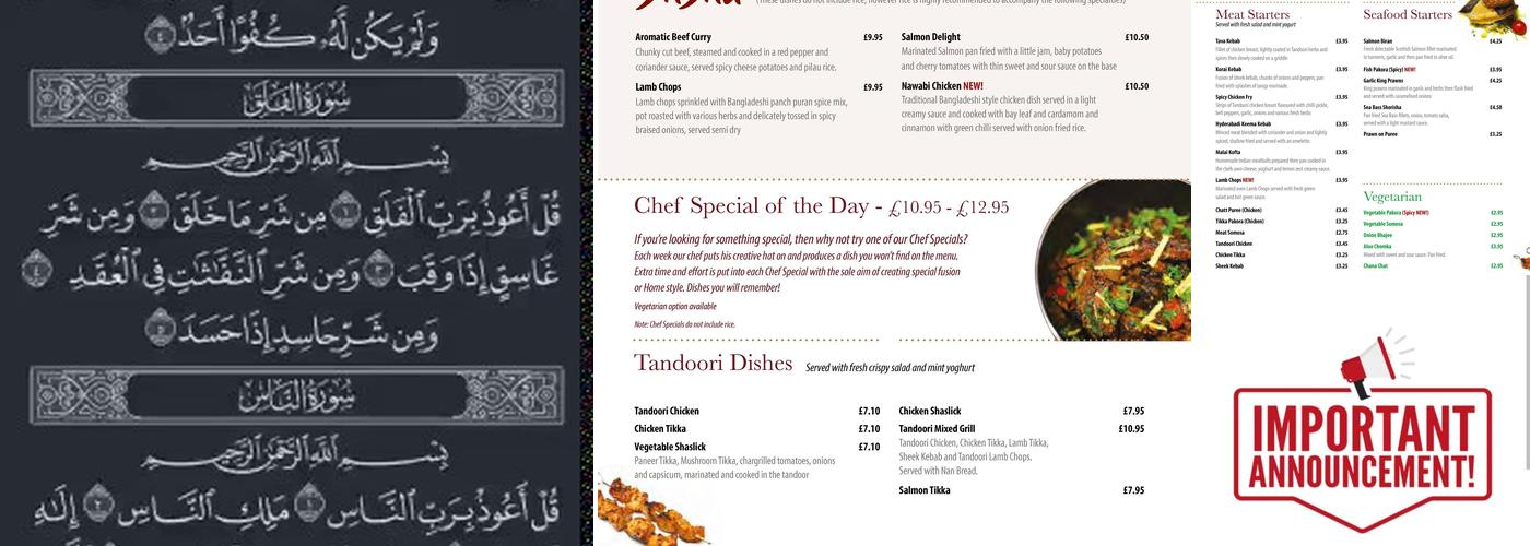 Silsila Indian Cuisine Menu