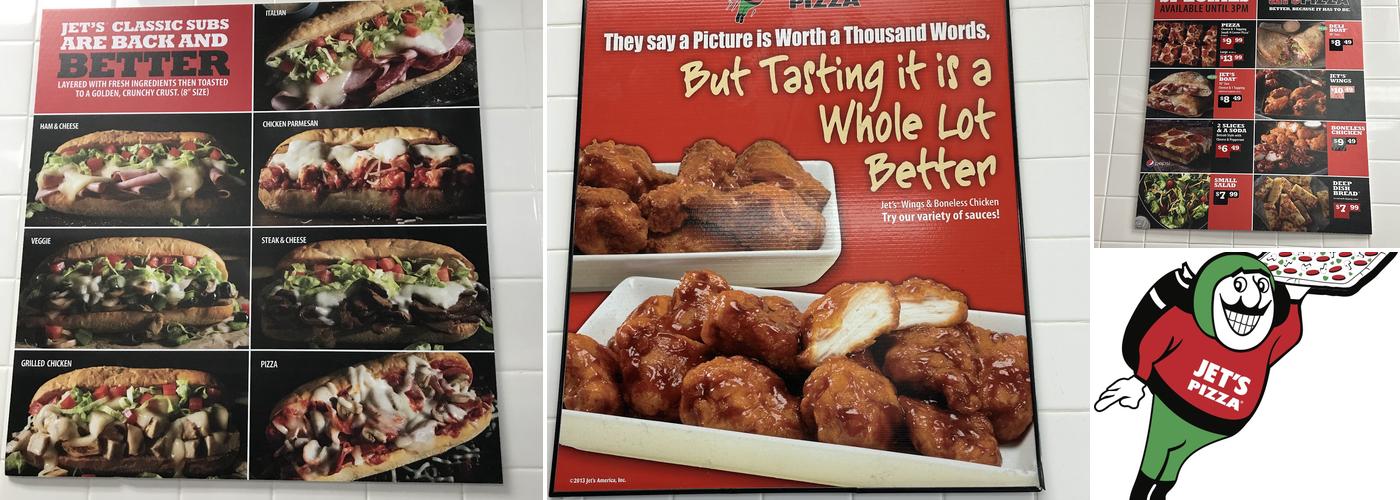 Jet's Pizza Menu
