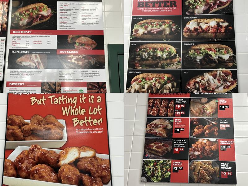 Jet's Pizza Menu