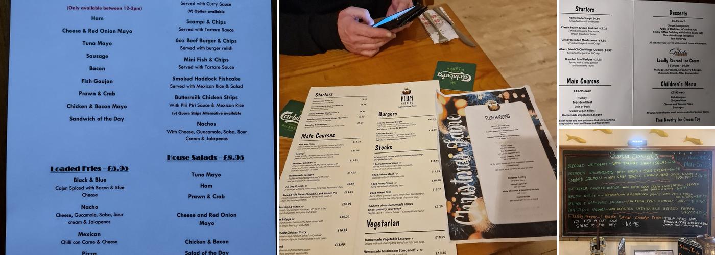 The Plum Pudding Inn Menu