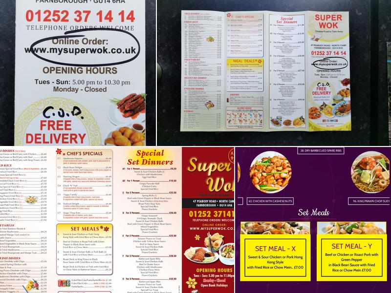 Super Wok Menu