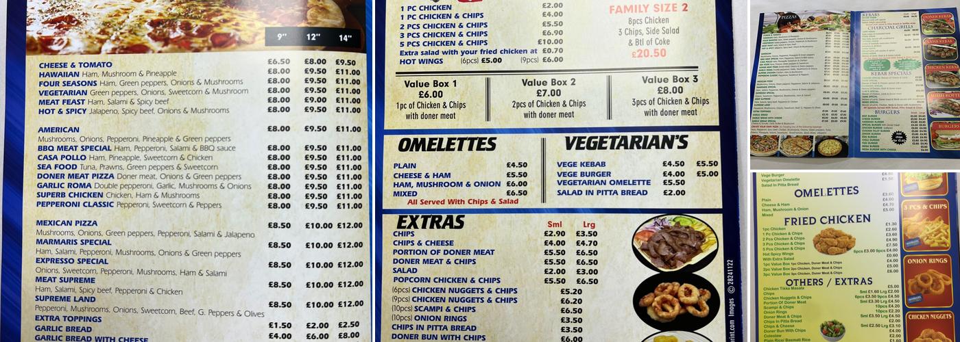 Marmaris Menu