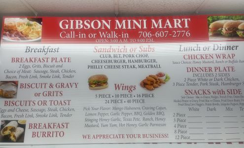 GIBSON MINI MART Gibson