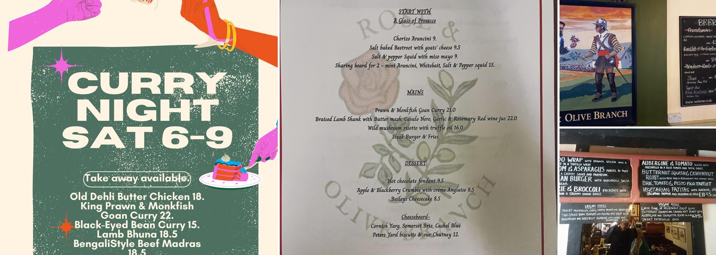 The Rose & Olive Branch Menu