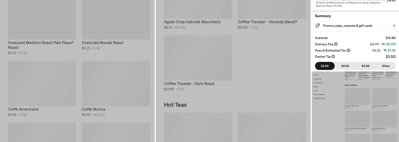 Starbucks Menu