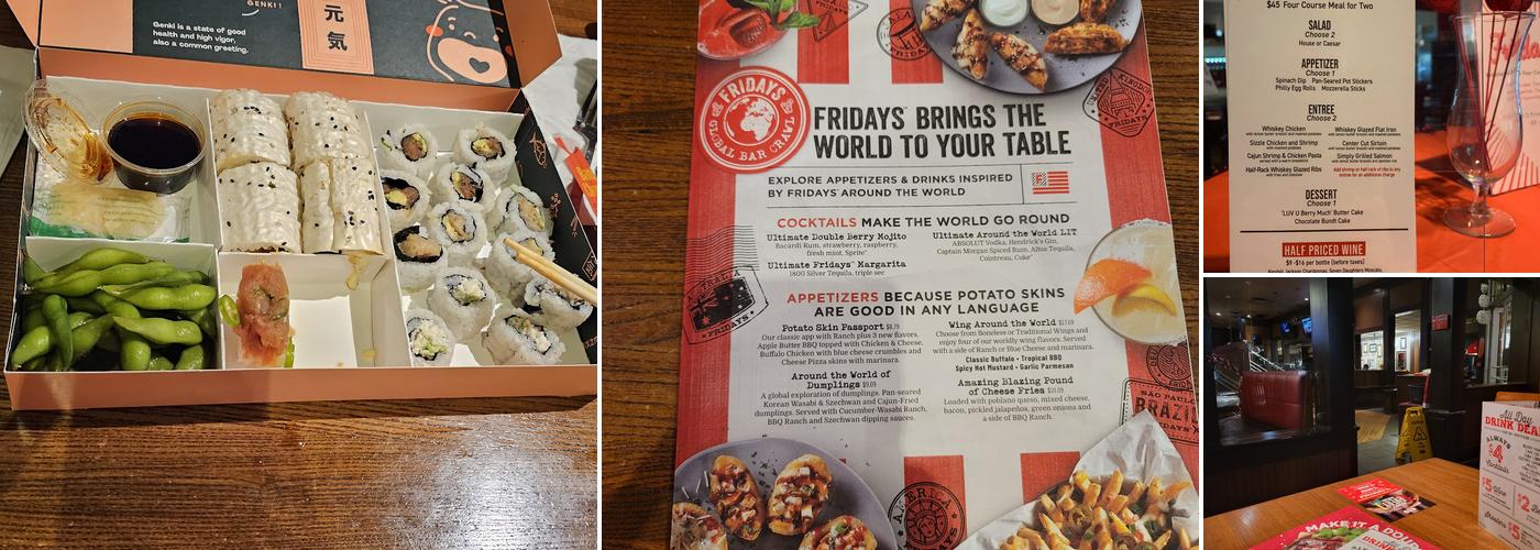 TGI Fridays Menu