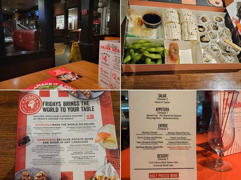 TGI Fridays Menu