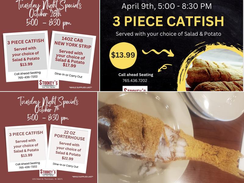 Stookey's Restaurant Menu