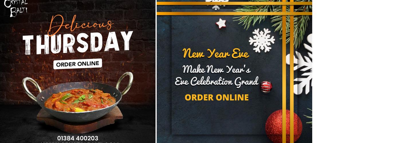 Crystal Balti Menu