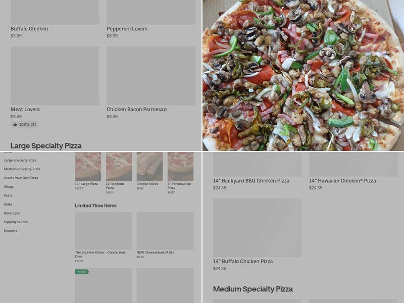 Pizza Hut Menu