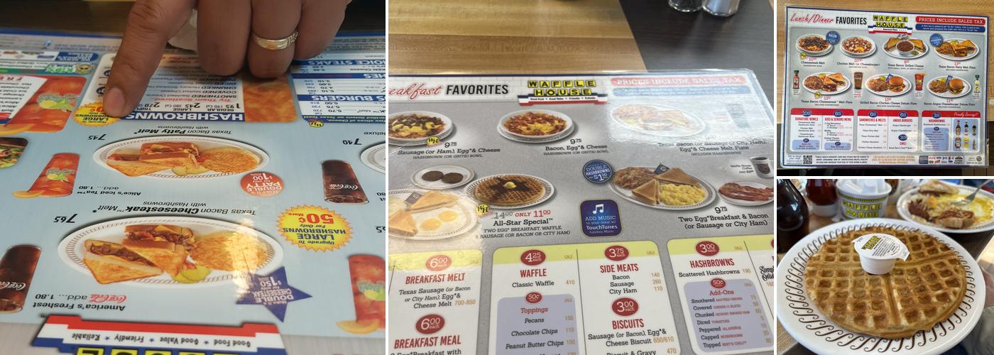 Waffle House Menu