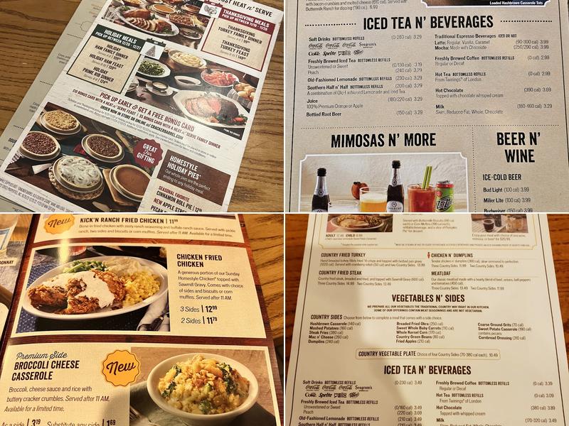 Cracker Barrel Old Country Store Menu