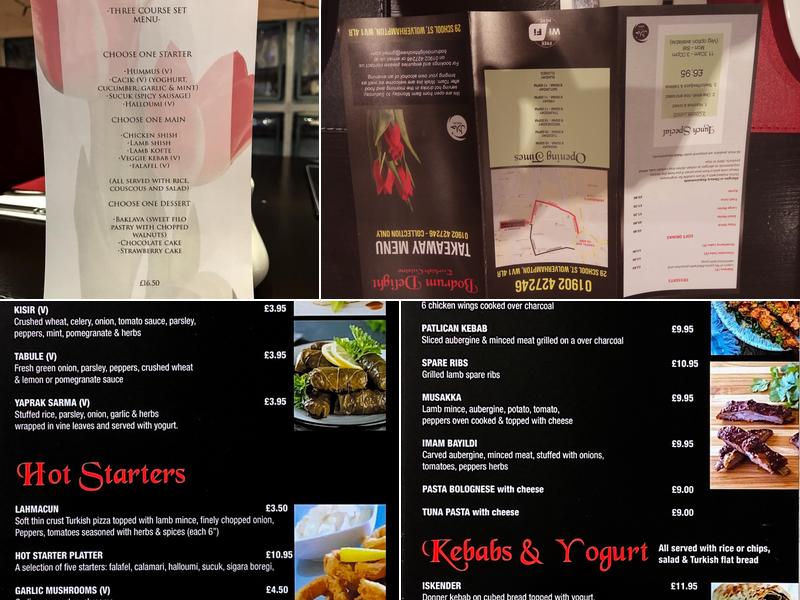 Bodrum Delight Menu