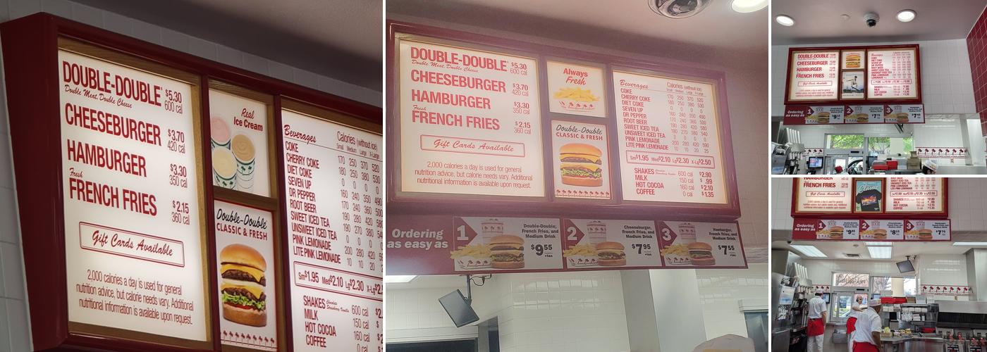 In-N-Out Burger Menu