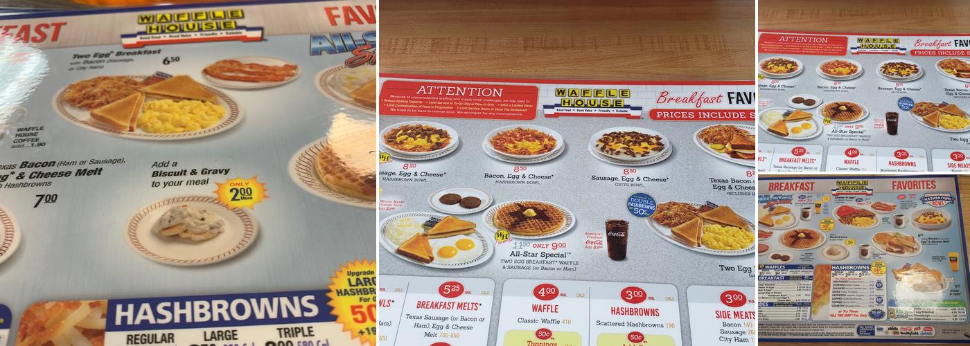 Waffle House Menu