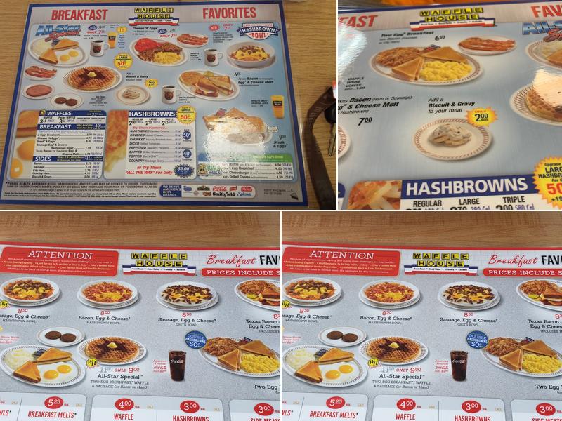 Waffle House Menu