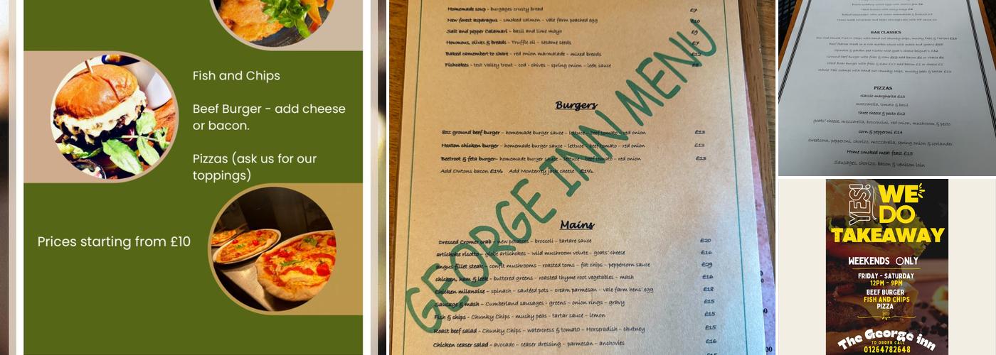 The George Inn Middle Wallop Menu