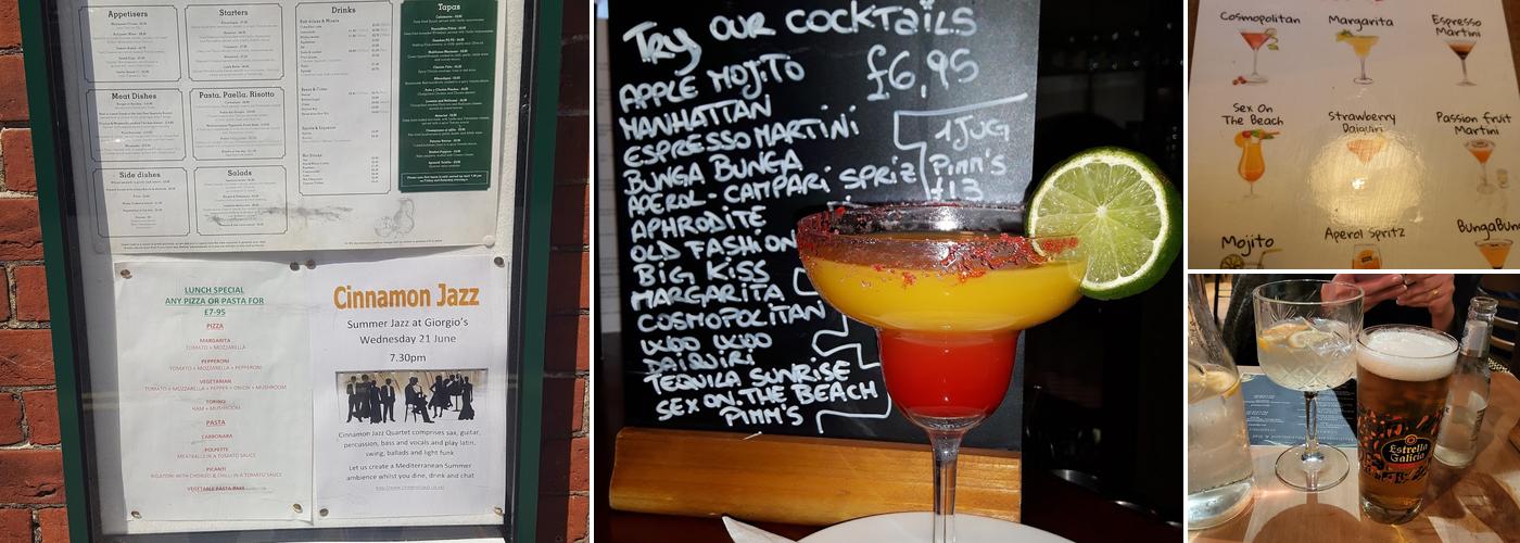 Giorgio's Mediterranean Restaurant and Bar Menu