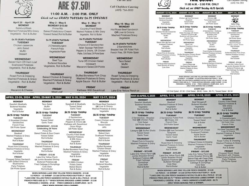 Chefsbest Catering Menu