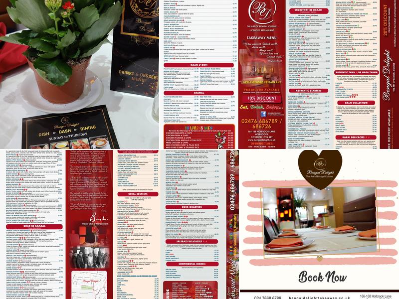 The Bengal Delight Menu