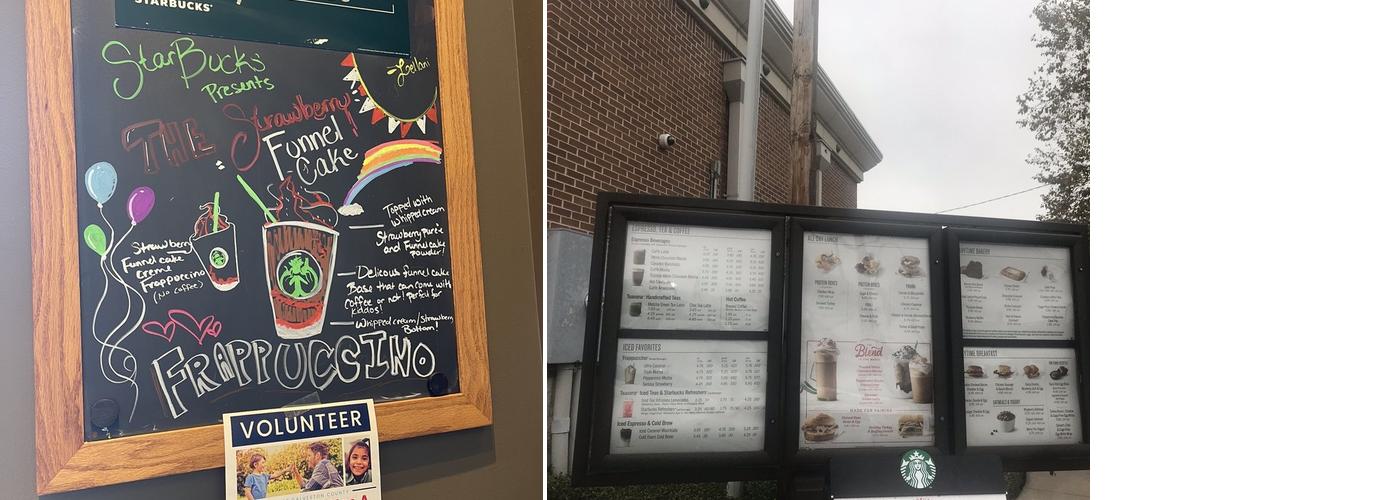Starbucks Menu