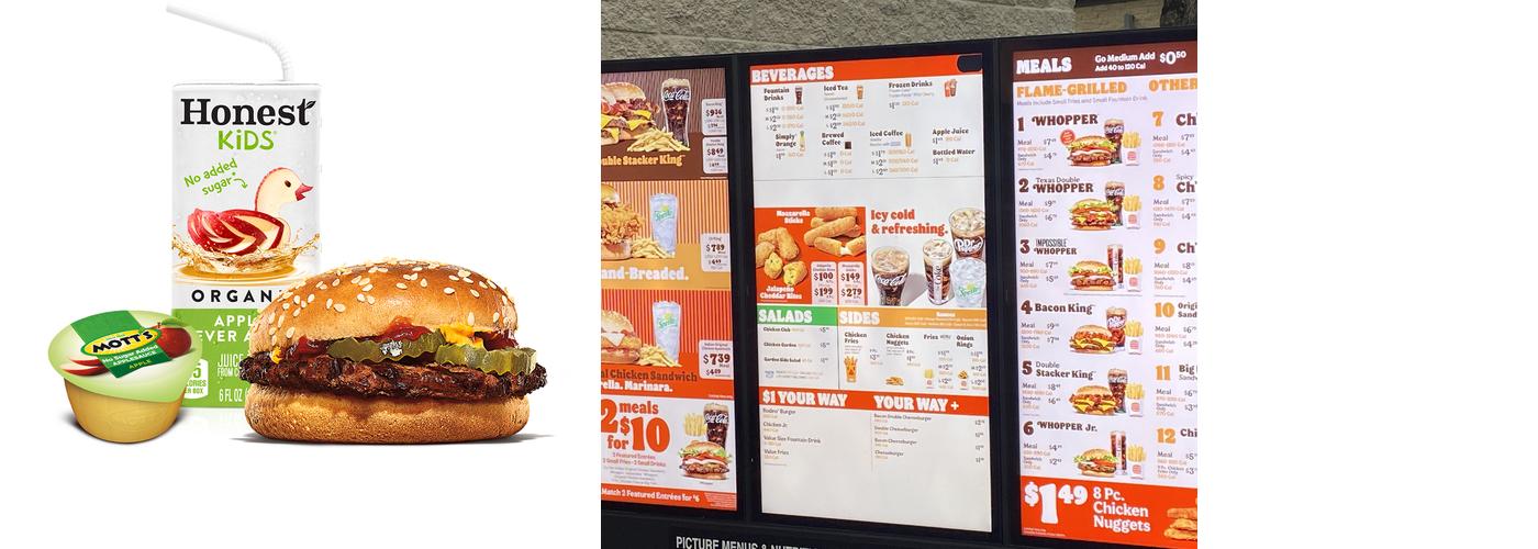 Burger King Menu