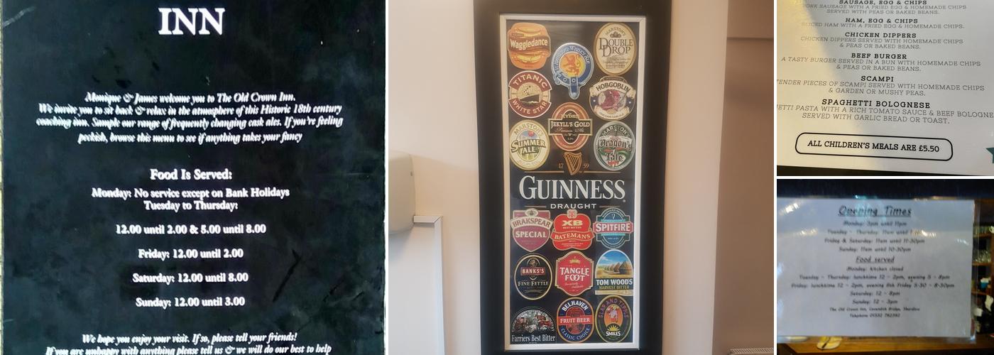 Old Crown Inn Menu
