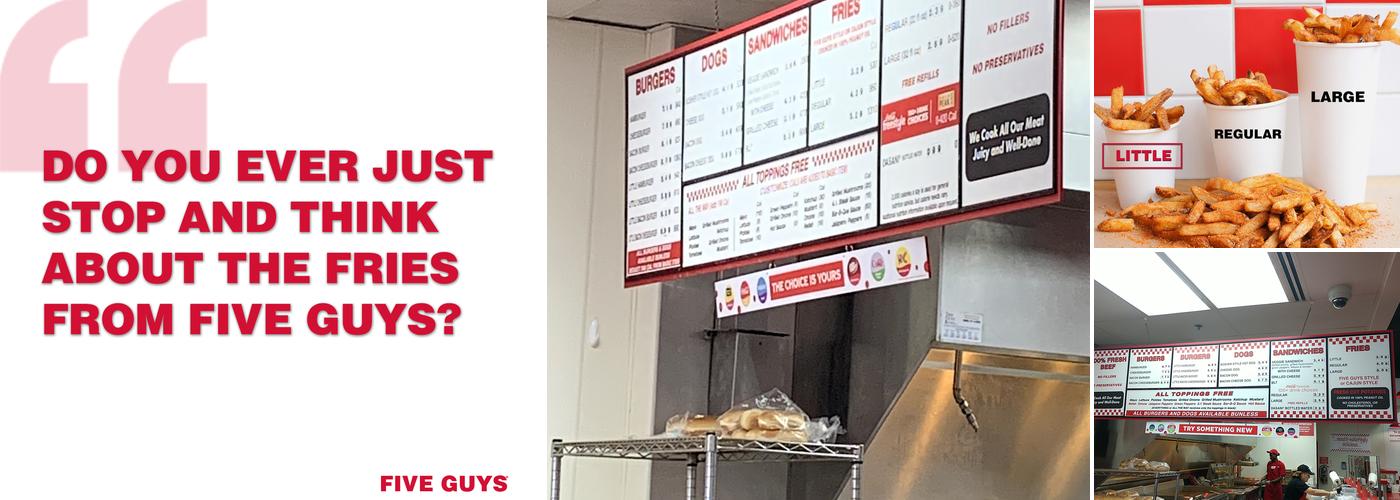 Five Guys Menu