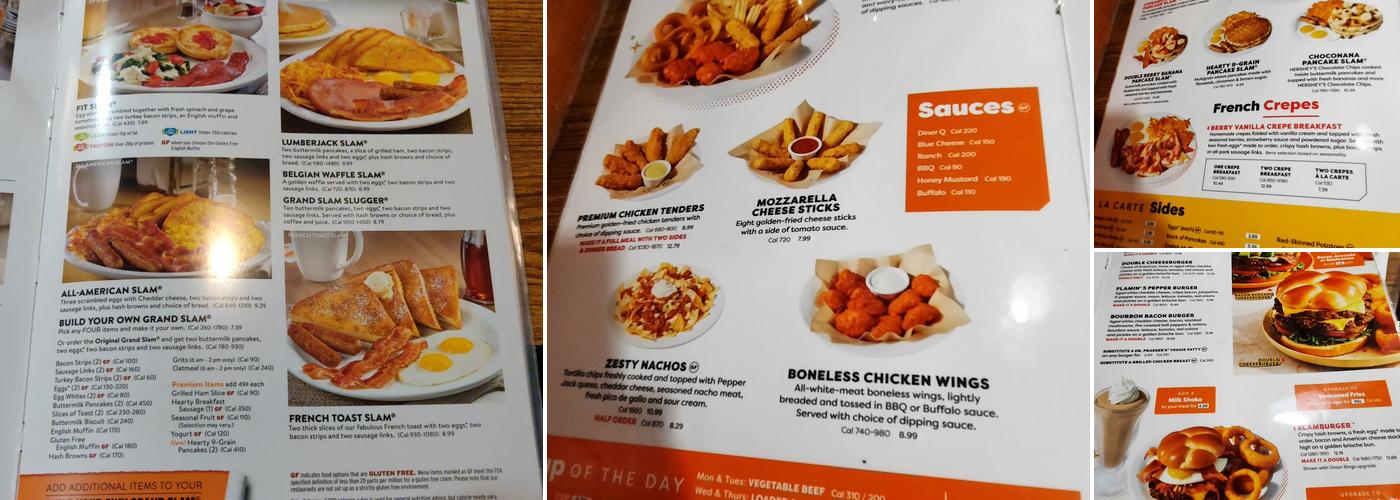 Denny's Menu