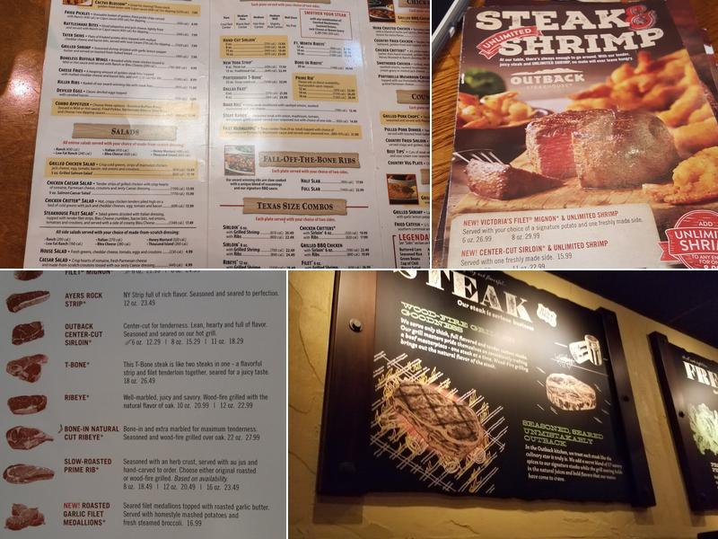 Outback Steakhouse Menu