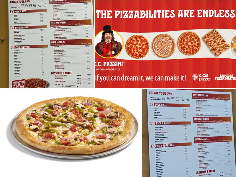 Cicis Pizza Menu