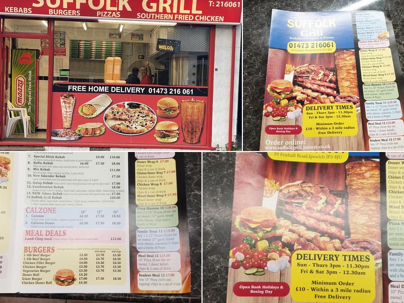 Suffolk Grill Menu