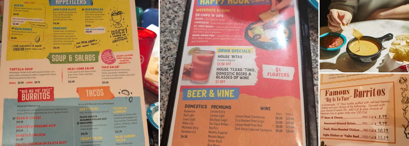 Chuy's Menu