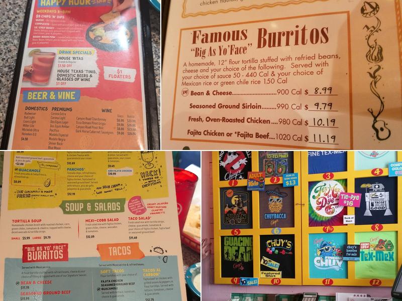 Chuy's Menu